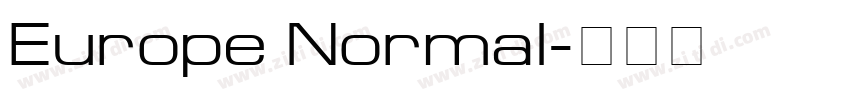 Europe Normal字体转换